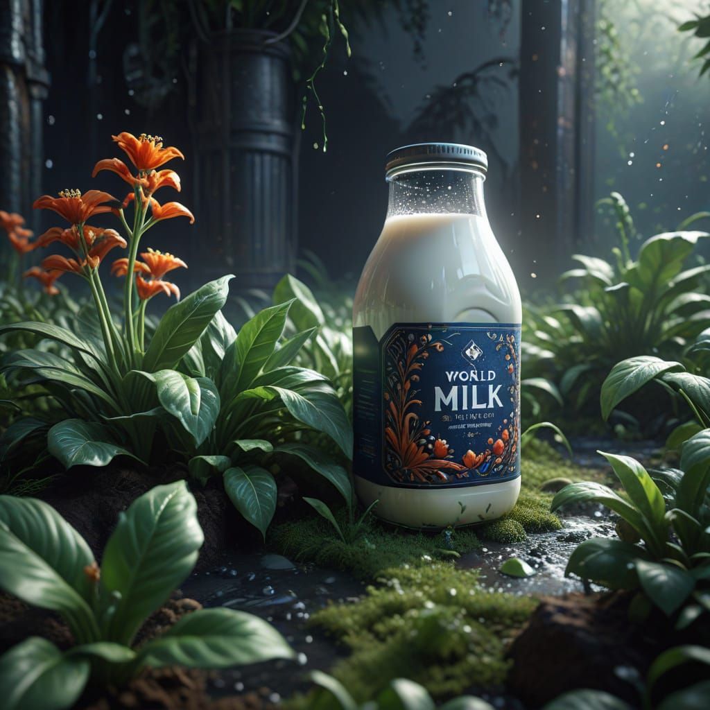 World Plant Milk Day Fantasy Concept Art