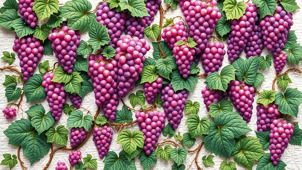 Vibrant Watercolor Quilt in Grand Romantic Style