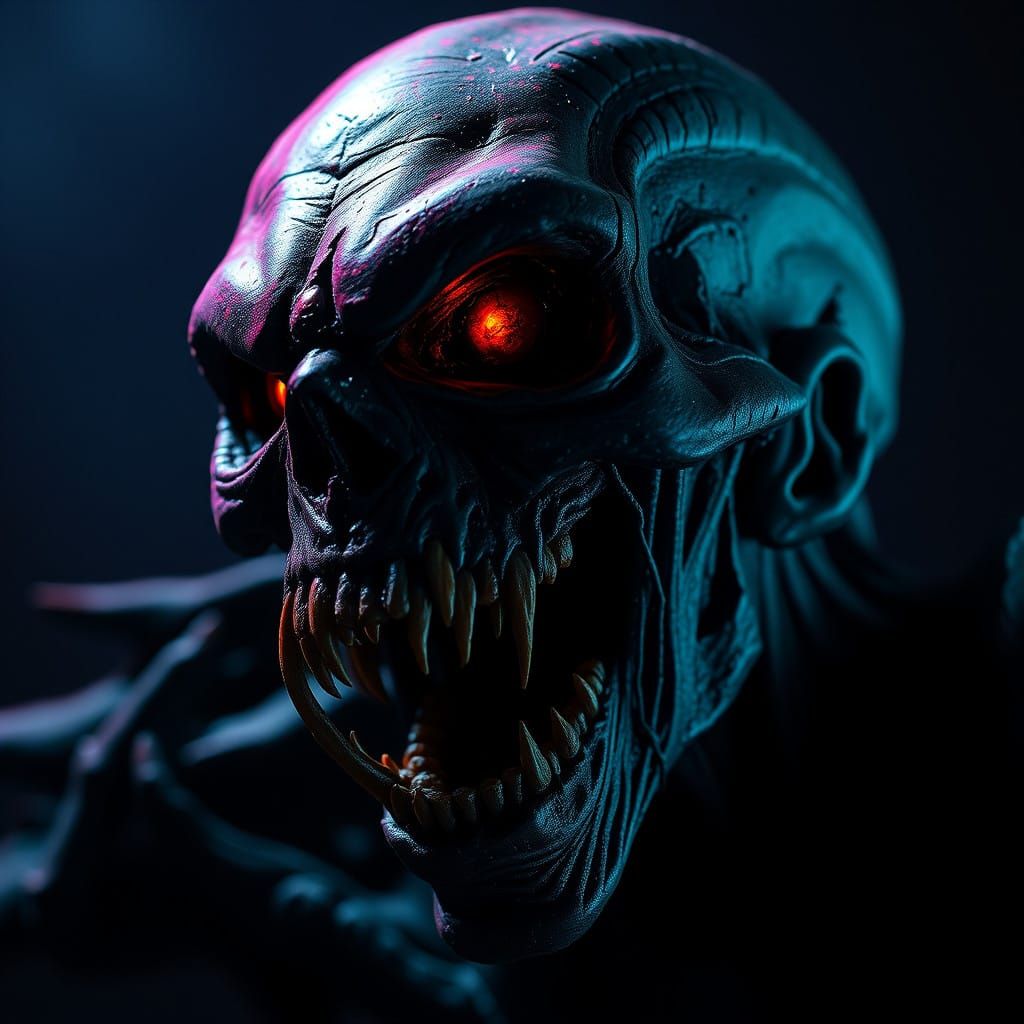 Sinister Death Figure Embodies Madness in Hyperdetailed Dark...