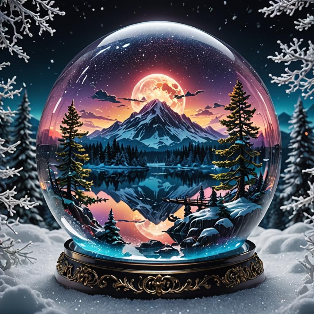 Epic scene in a Snow Globe!