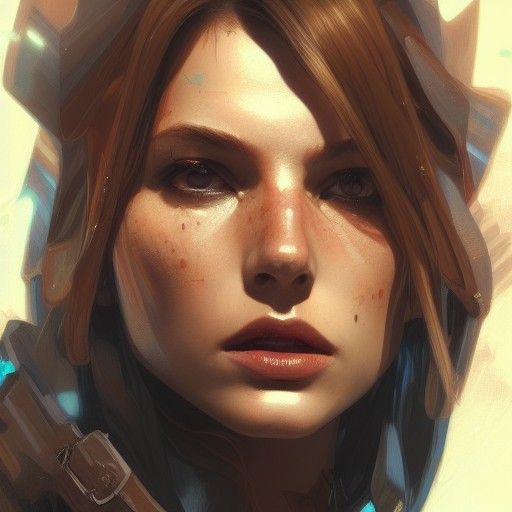 Outlaw Portrait in Hyperdetailed Digital Art Style