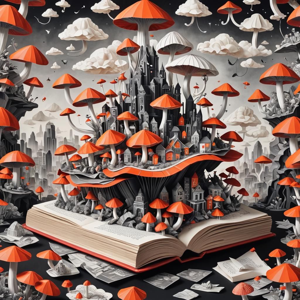 Pop Surrealism: Cyber Mushroom City Storybook