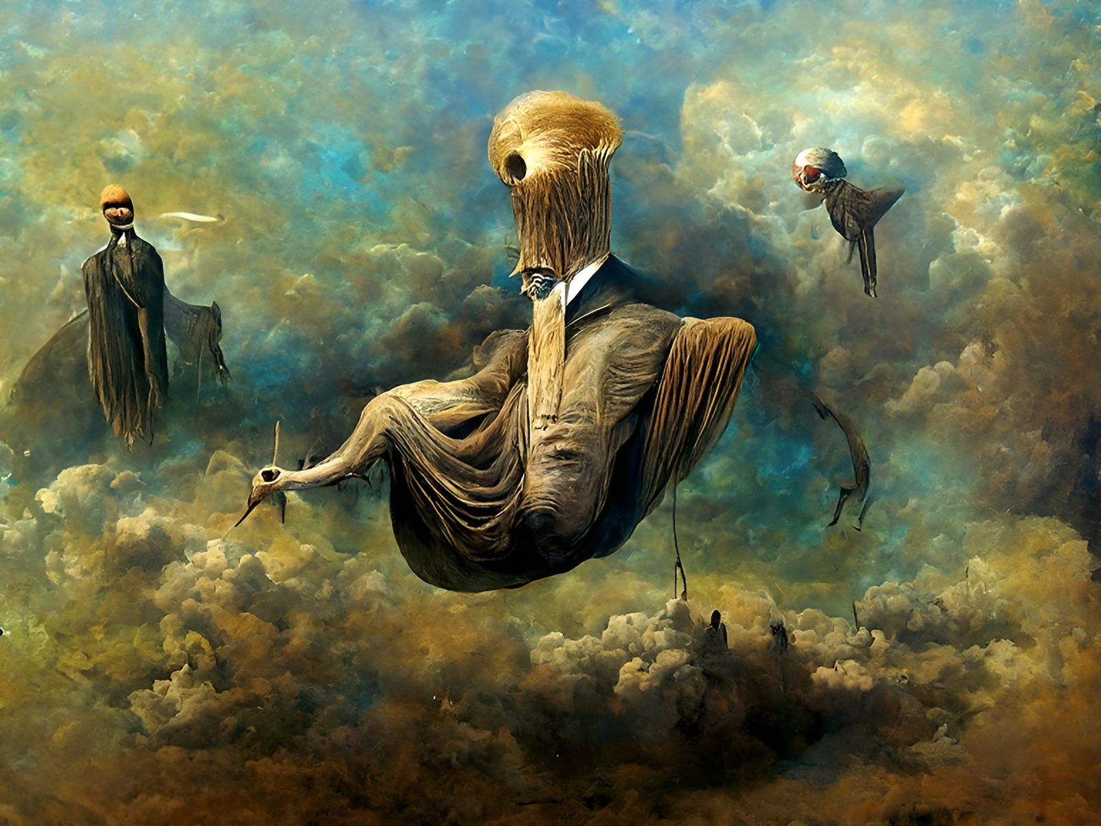 Surreal Judgment: A Psychedelic Digital Illustration