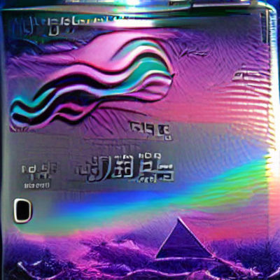 Iridescent Vaporwave Dreamscape in Soft Focus