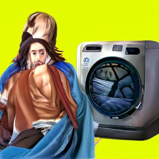 Jesus Doing Laundry: A Renaissance Painting