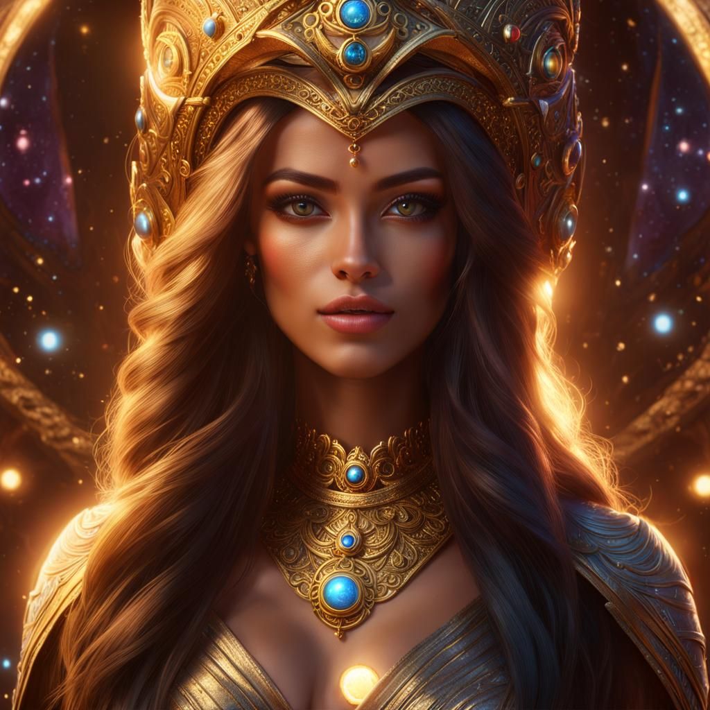 Lyran Princess Portrait in Unreal Engine Style