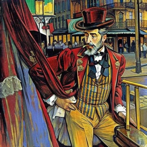 Toulouse-Lautrec Inspired AI Art