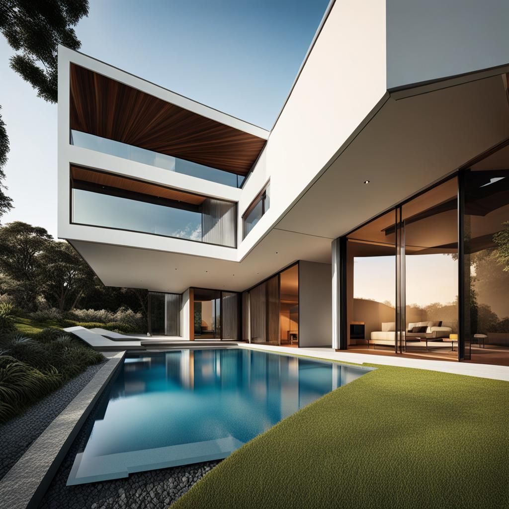 Abstract Home Architecture Concept