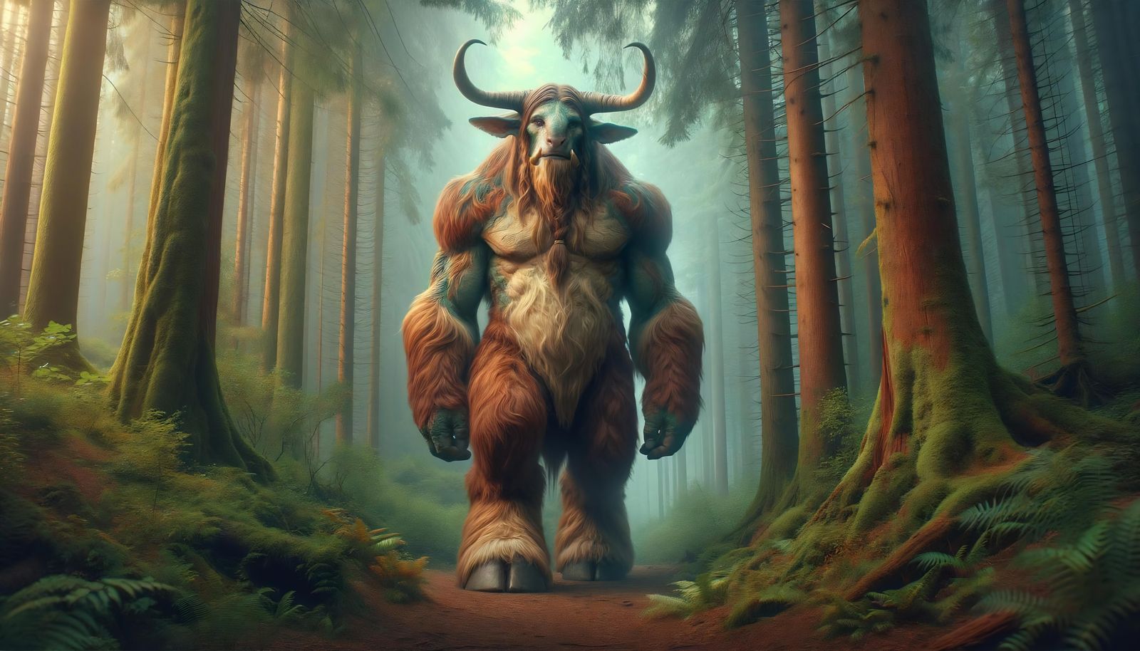 Fantasy Firbolg: Serene Protector of the Ancient Woodland