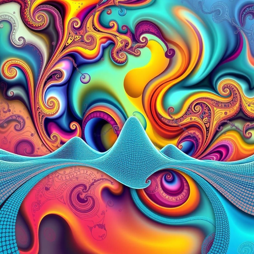 Ethereal Golden Ratio Fractal Tapestry