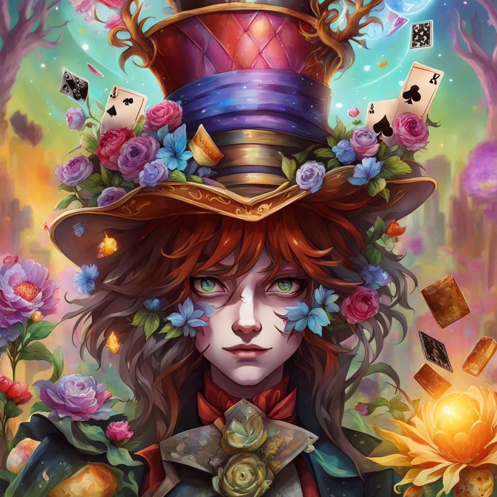 Enchanted Forest Shoujo Anime Girl in Clockpunk Style