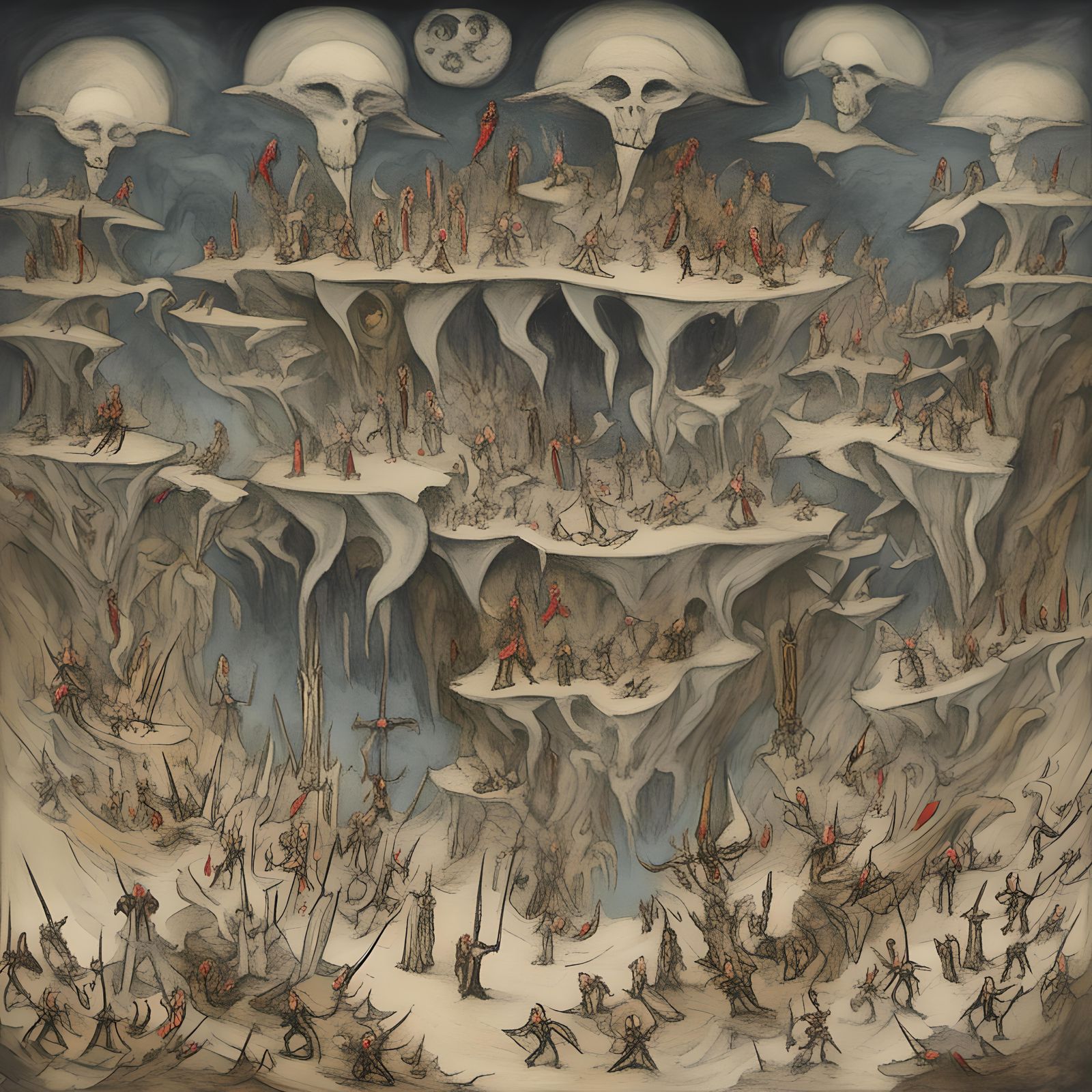 Surreal Tarot Card: Emotional Renewal and Clarity