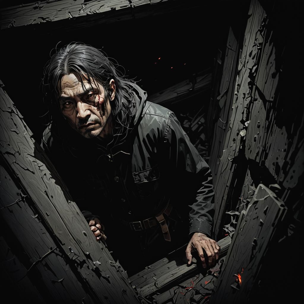 Abstract Black Void Image