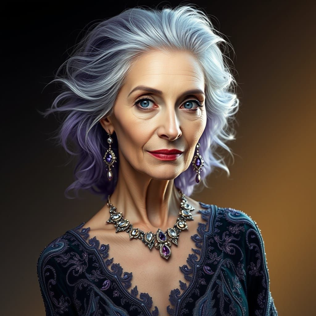 Wisdom Embodied in Lavender and Sapphire