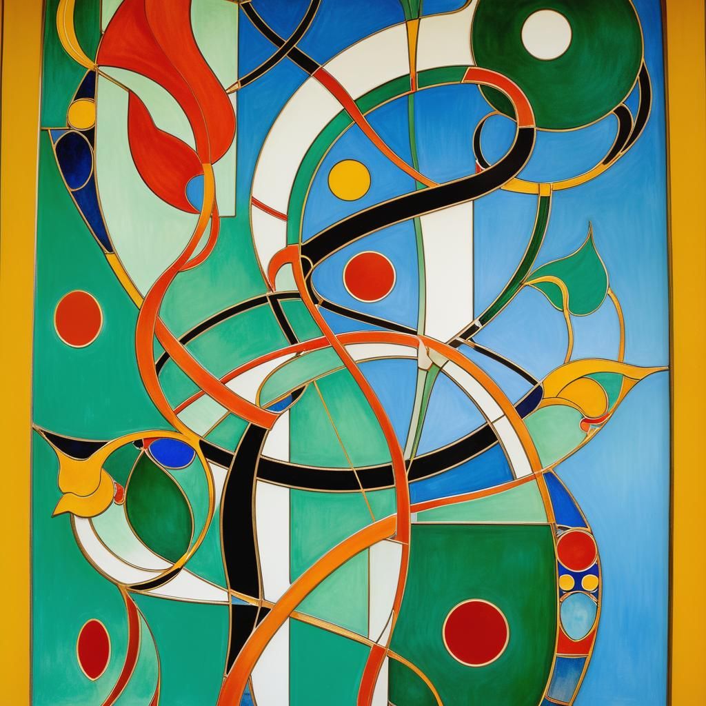 AI Generated Image in Jugendstil Style