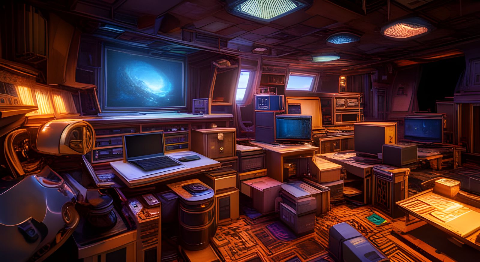 Hyperdetailed Computer Wasteland Landscape in 8K