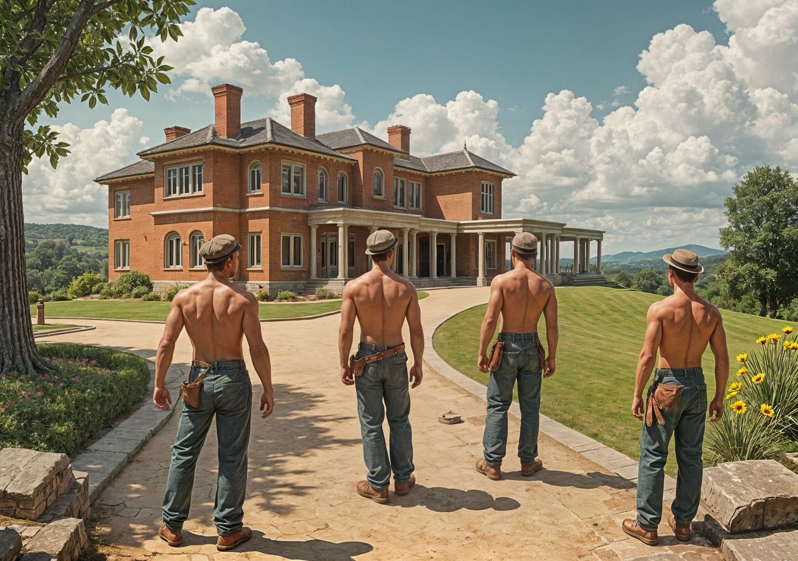 Art Deco House Built by Bricklayers in 1920s England