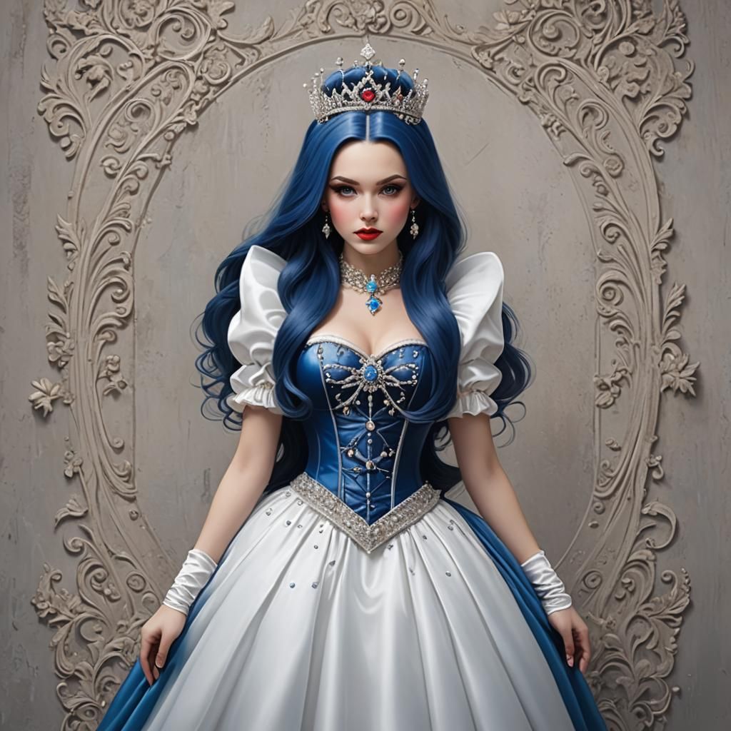 Ukrainian Princess in Corset and Diamond Tiara