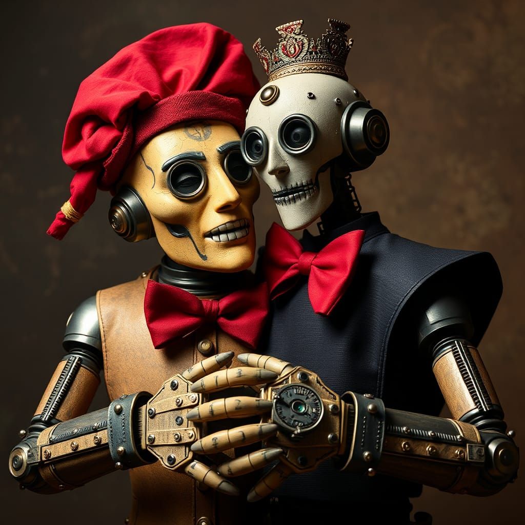 Robotic Commedia Dell'arte: A Futuristic Rendition