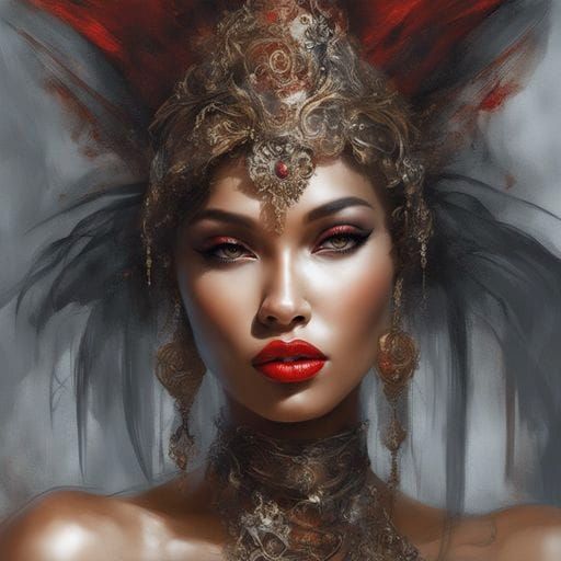 Glamorous Portrait of a Beautiful Woman