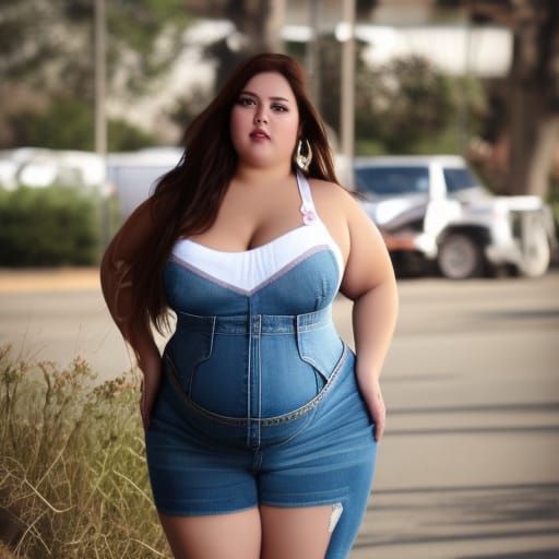 Attractive BBW Cowgirl with Intricate Details