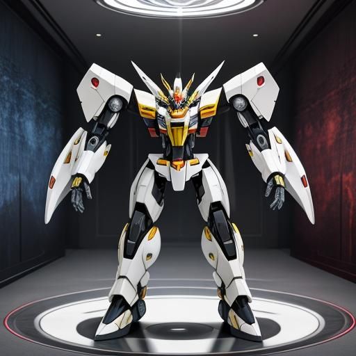 Arceus as a Sentient Gundam Mecha Robot