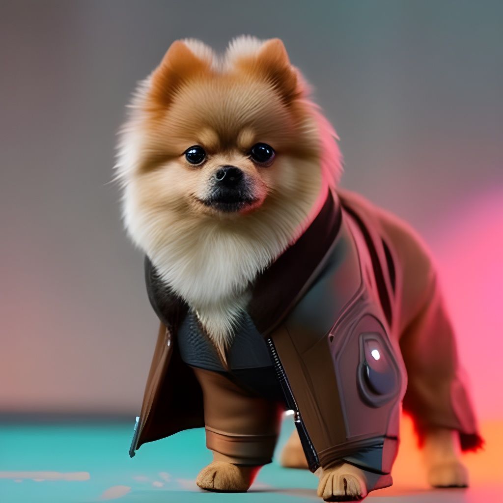 Cyberpunk Pomeranian