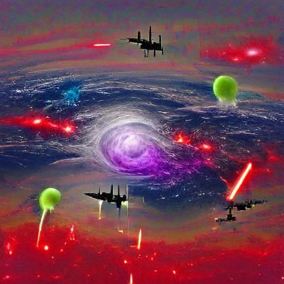 Epic Galactic War Scene