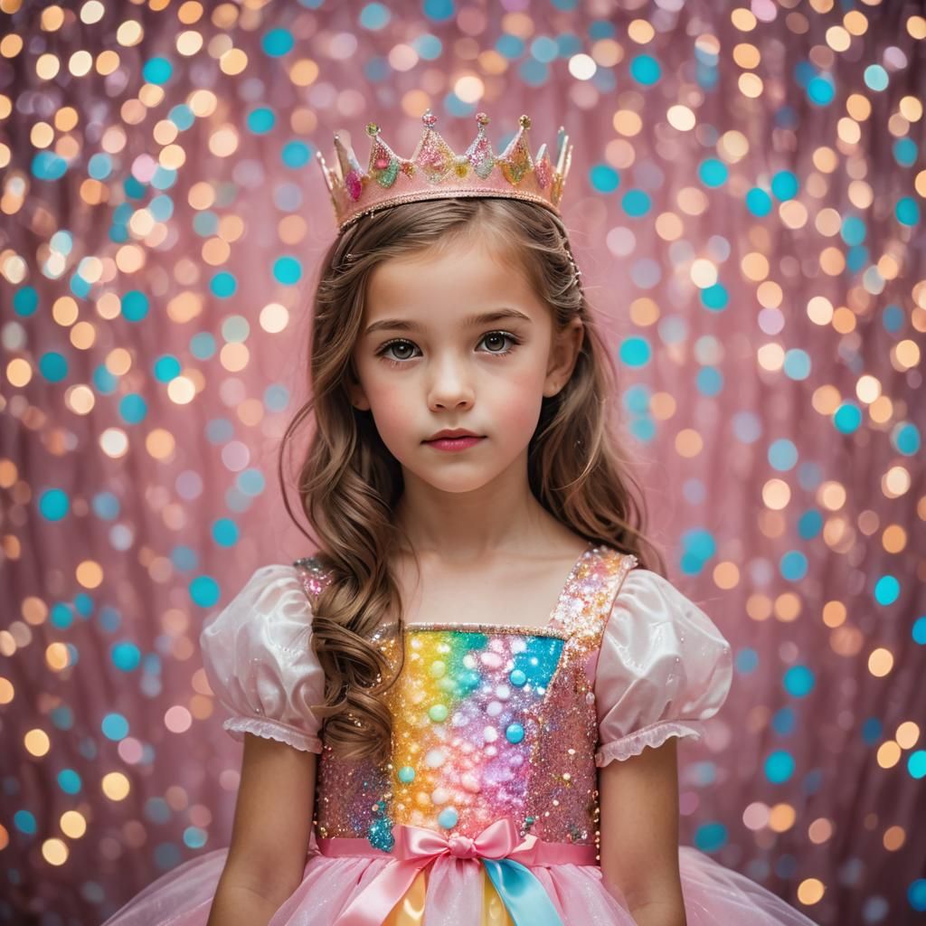 Stunning Candy Princess Portrait in Sharp Focus