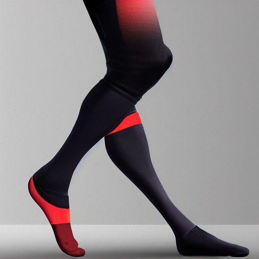 Thigh Compression Sleeve with Boa Dial: Matte Painting