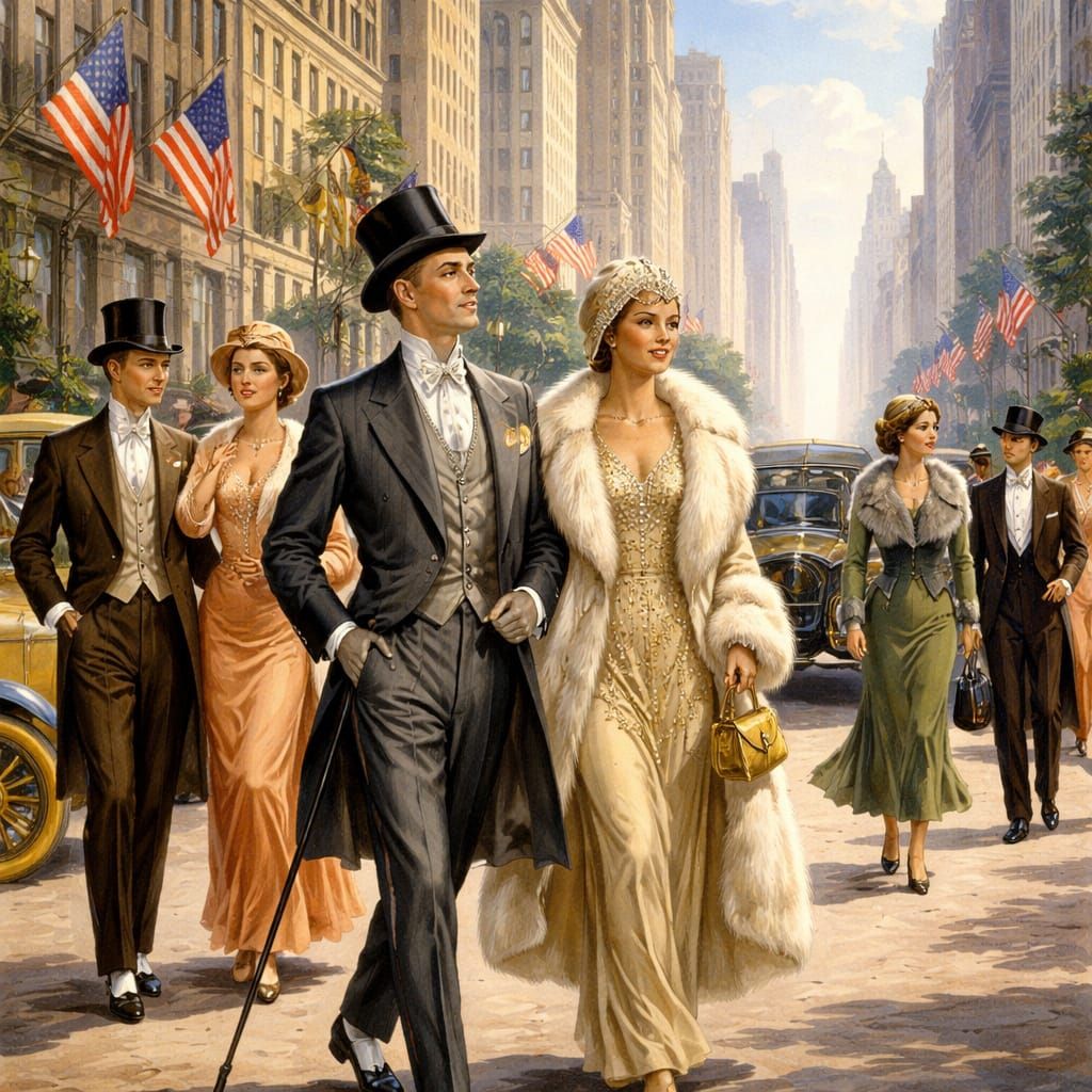 Gilded Age Elite on Park Avenue