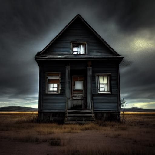 Desolate Abandoned Building in Decay