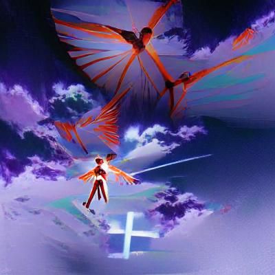 Shinji Ikari as Icarus in Neon Genesis Style