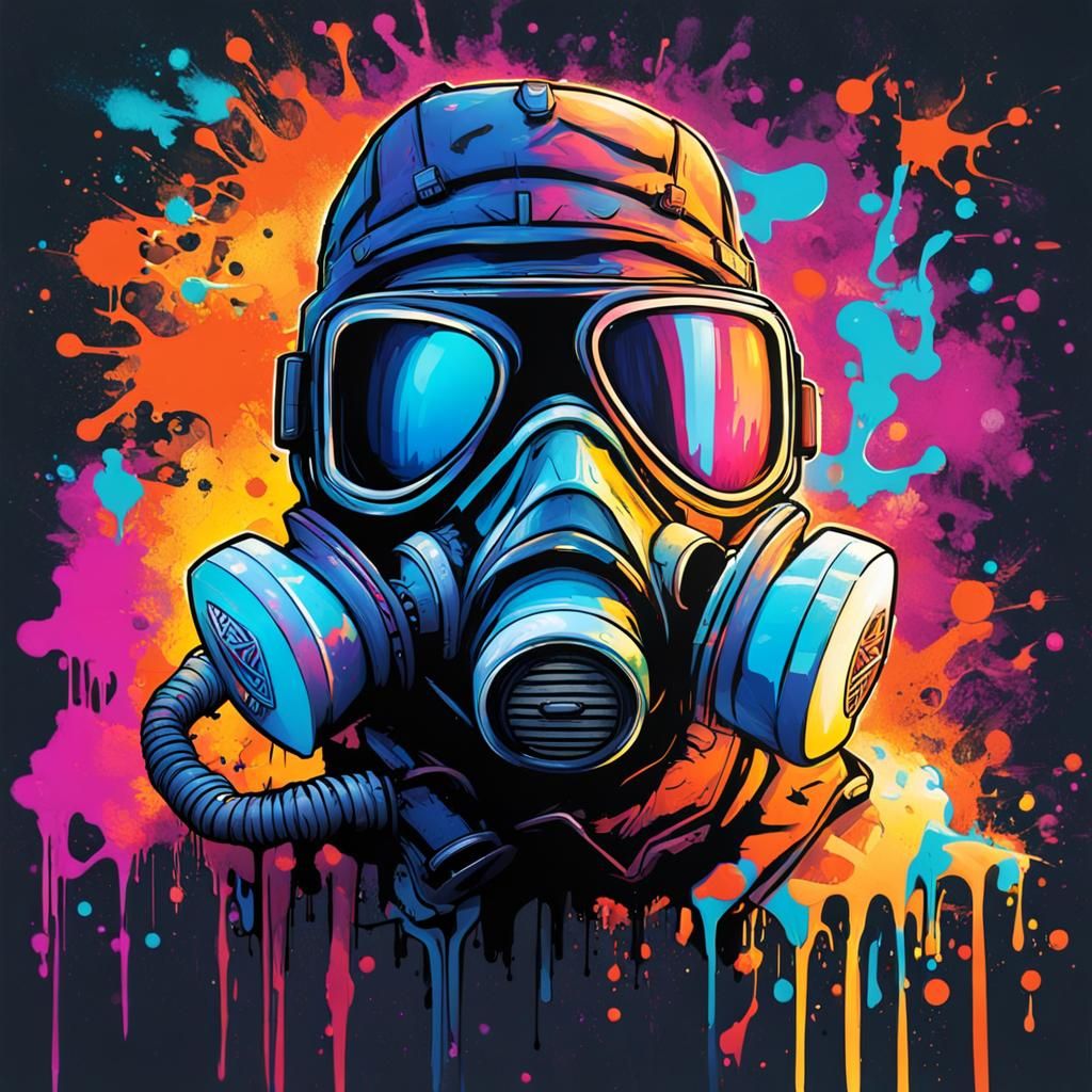 Pyrocore Gearhead with Graffiti Art, Splash Art Style