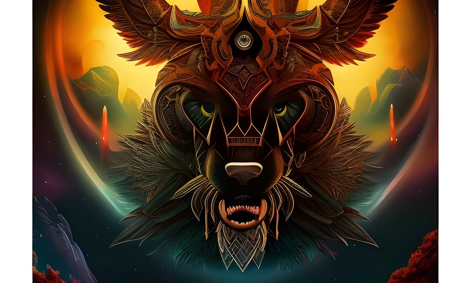 Vibrant Fantasy Tattoo Art: A Hyperdetailed Masterpiece