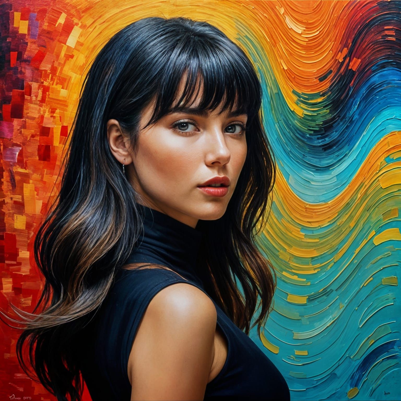 Romantic Singer Looks Back in a Modern Minimalist Living Roo...