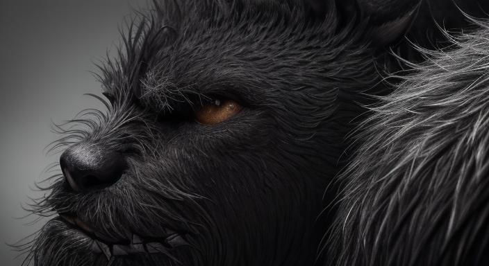 Hyperrealistic Close-Up of Stubble and Adam's Apple