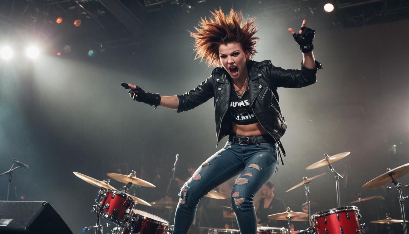 Punk Singer's Stage Dive: Comic Book Art