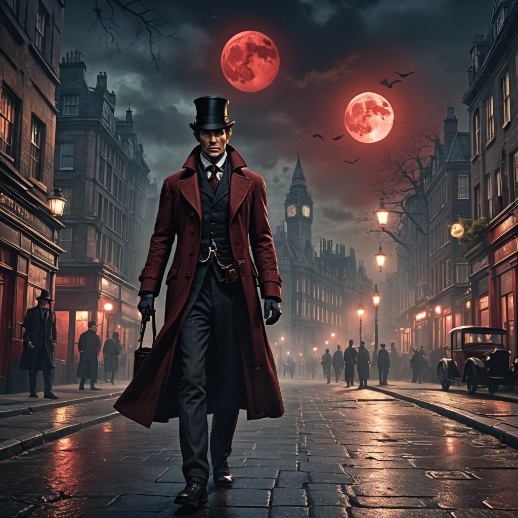 Sherlock Holmes Under Blood Moon, Victorian London