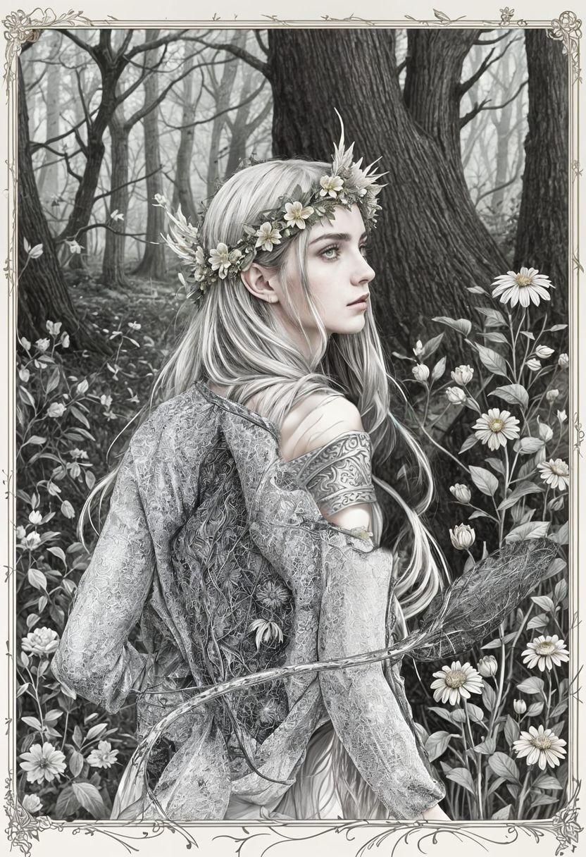 Forest Elf with Flower Crown