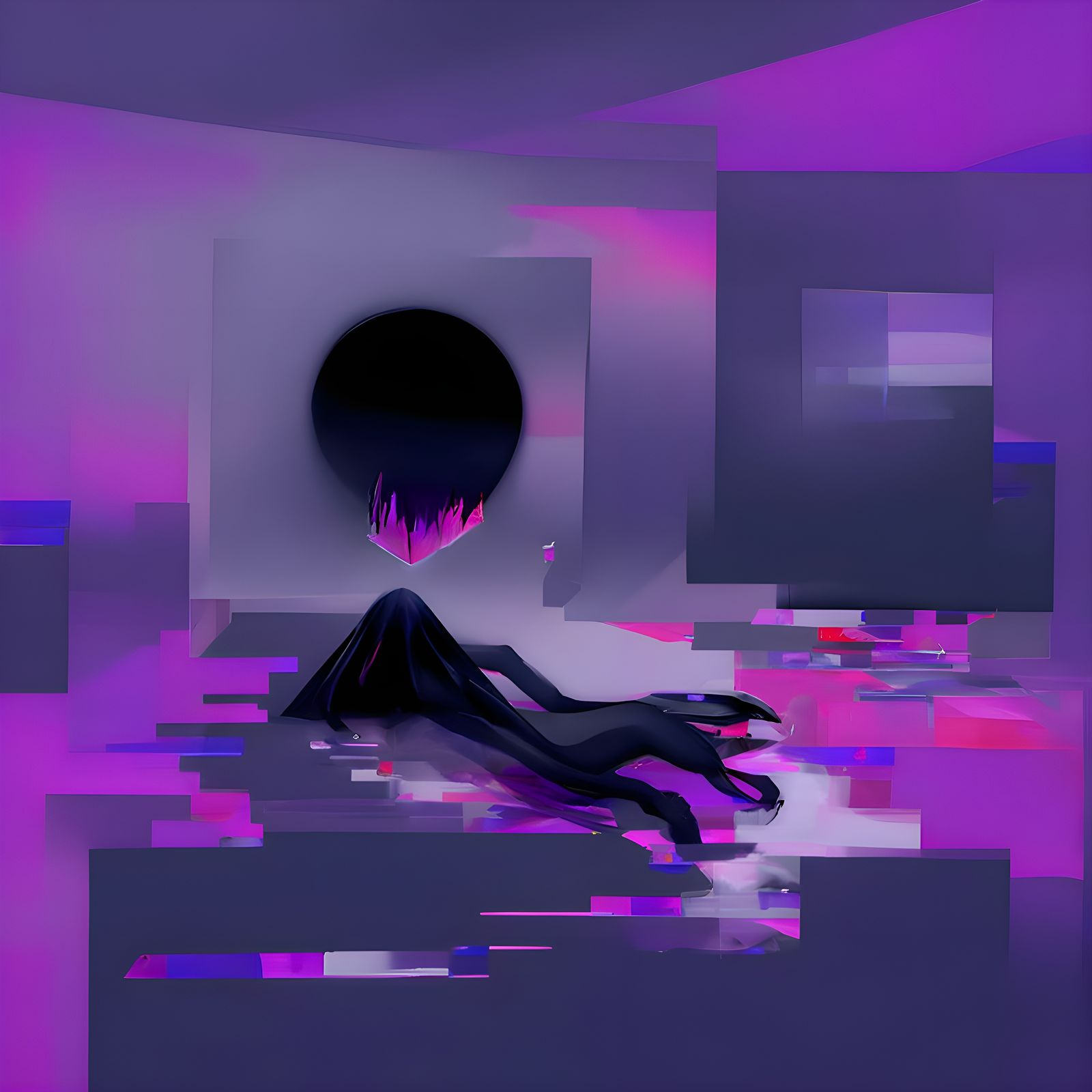 Abstract Void Generated by AI