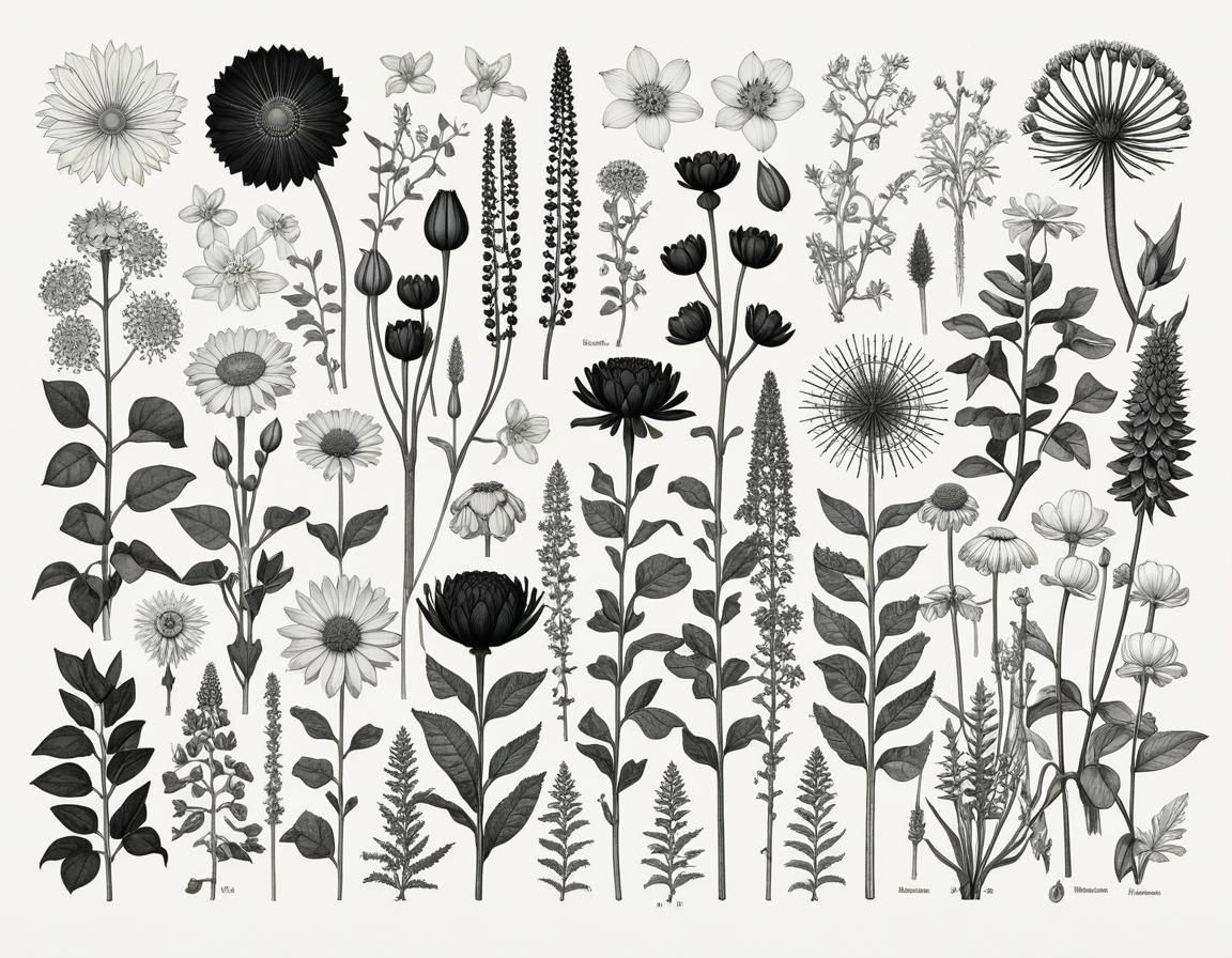 Botanical Ink Drawing