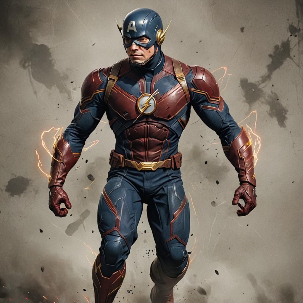 The Flash and Captain America Hybrid