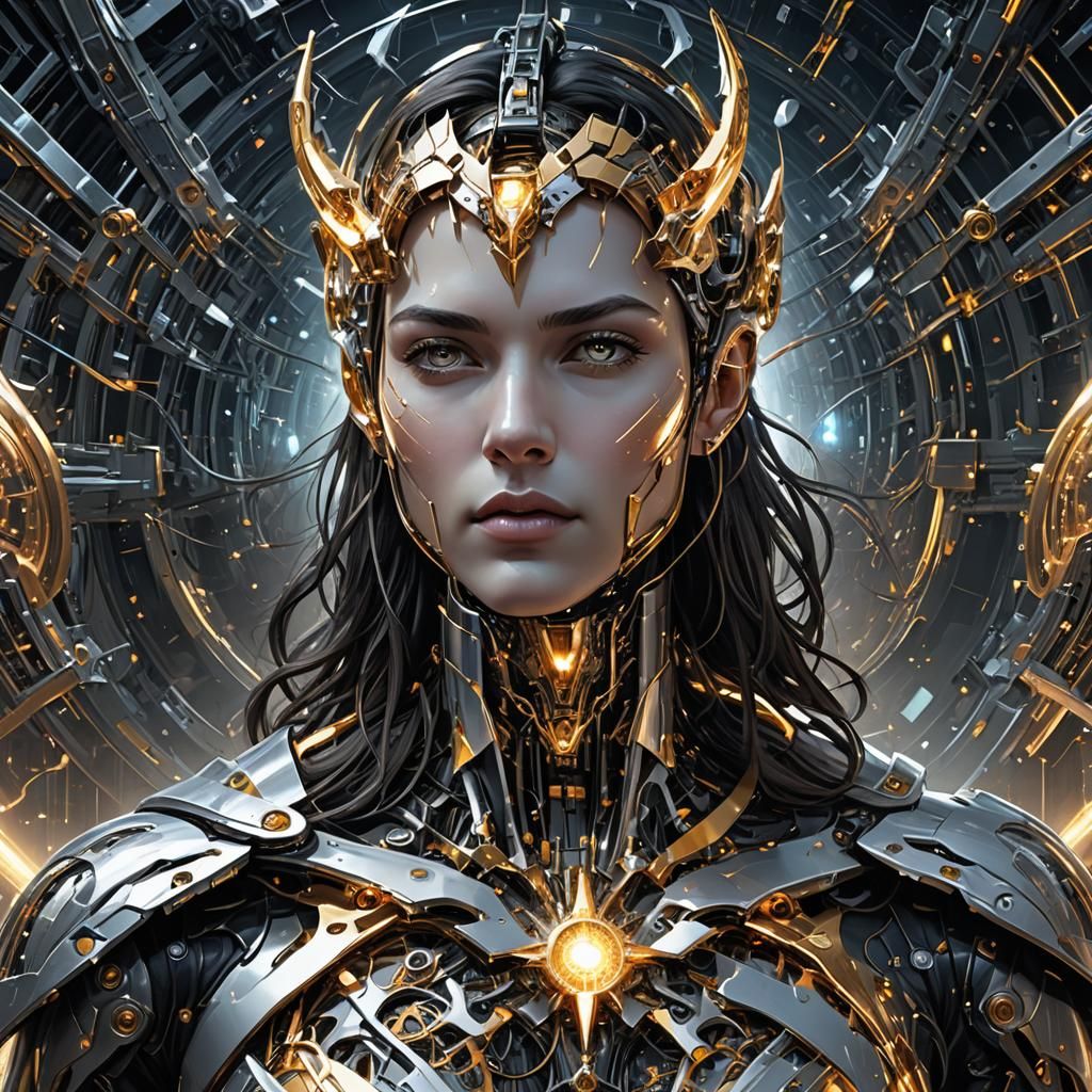 Abstract Digital Art: Good vs Evil in Dark Fantasy