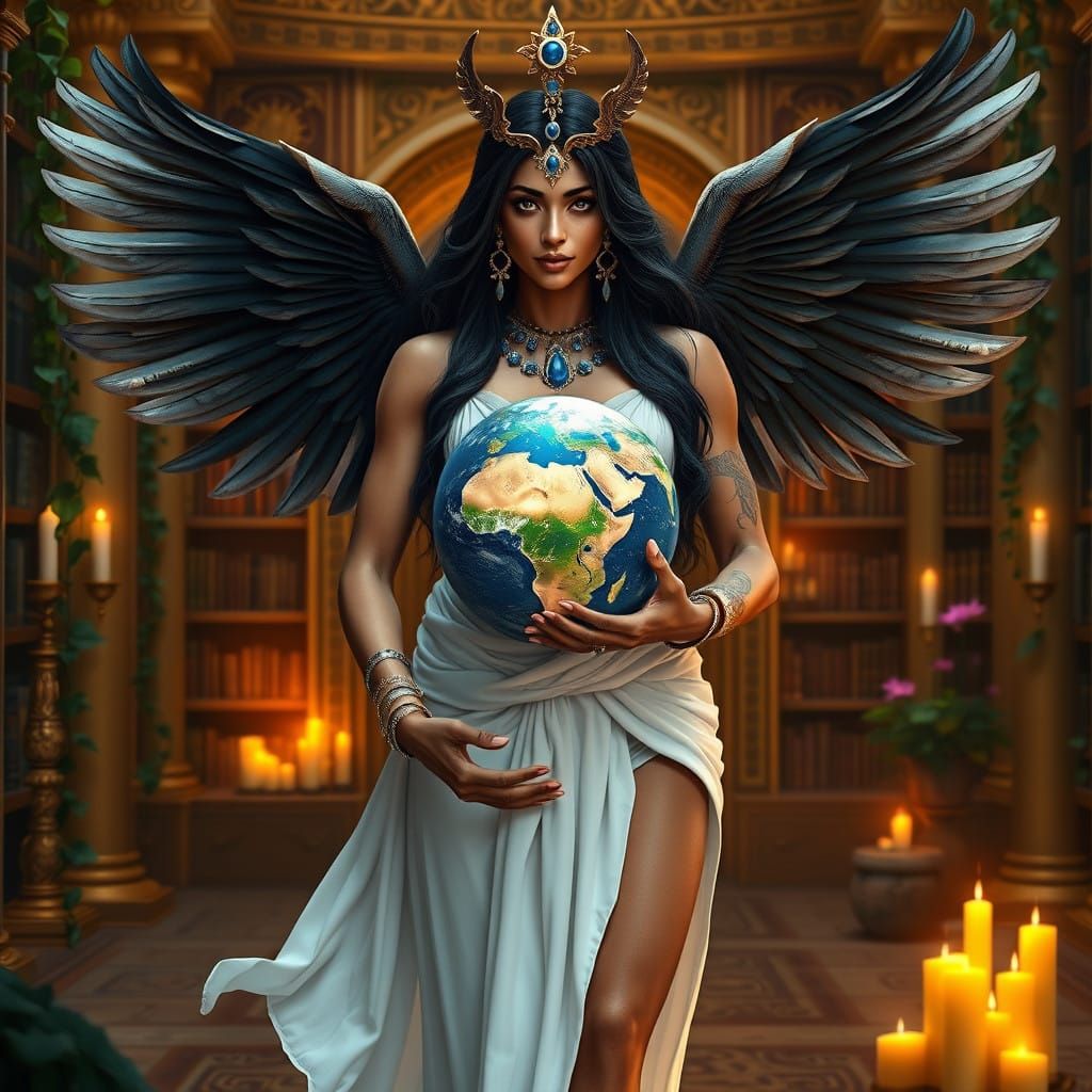 Goddess of the Heavens in Regal Splendor