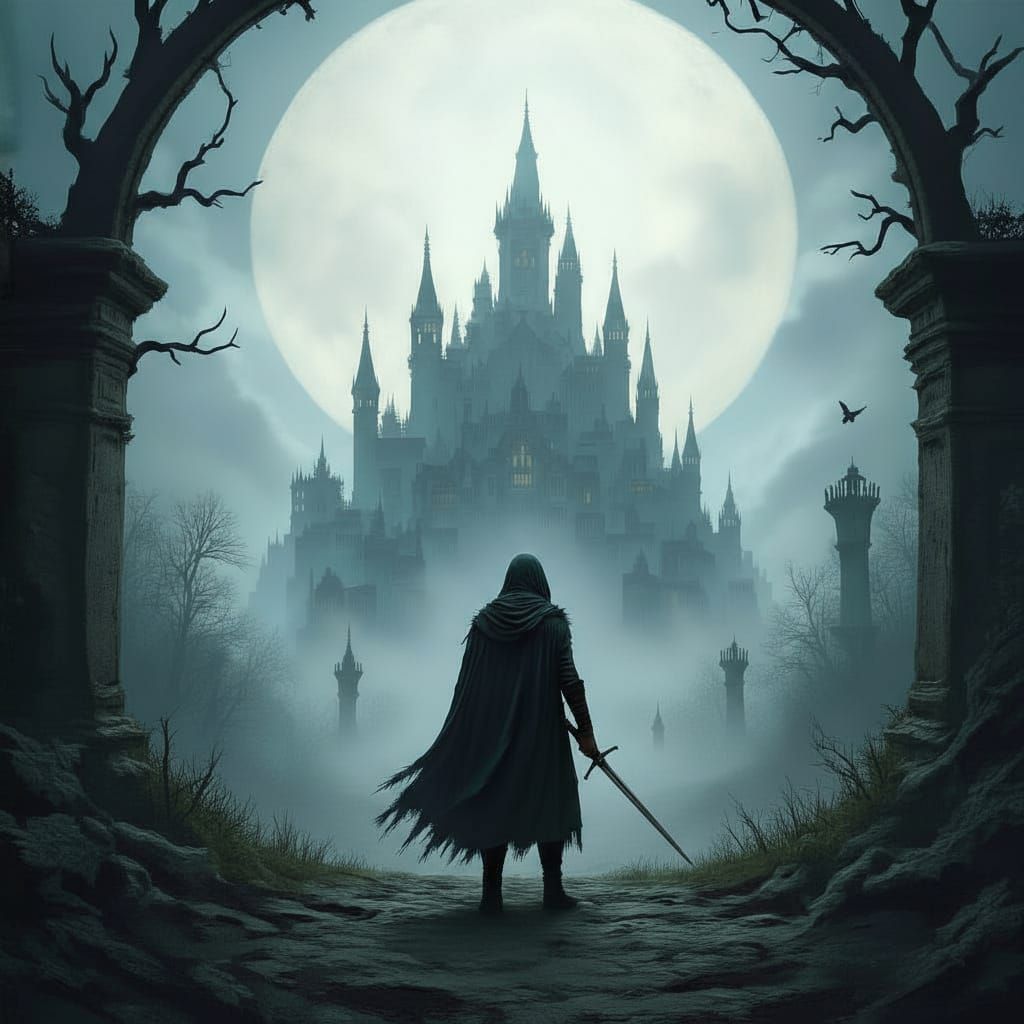 Grimdark Landscape by Elizabeth Thompson Style