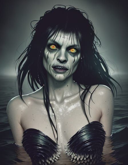 Eerie Green-Lit Horror: Terrifying Creature Emerges from Dar...