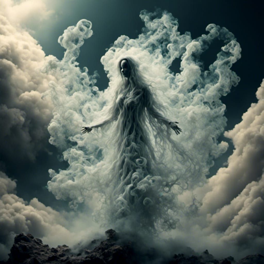 Ghostly Figure Emerges from Fantasy Ring