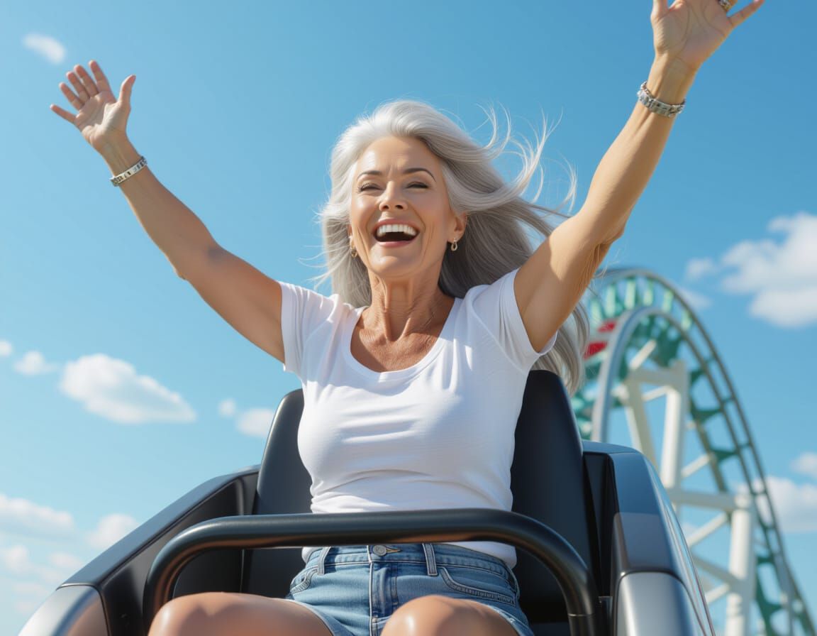 Never to old to ride a roller-coaster 2