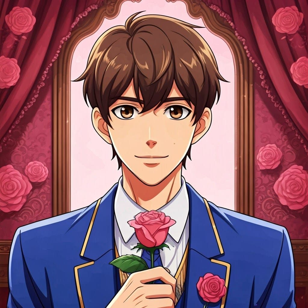 Male Haruhi Fujioka in Bisco Hatori Art Style